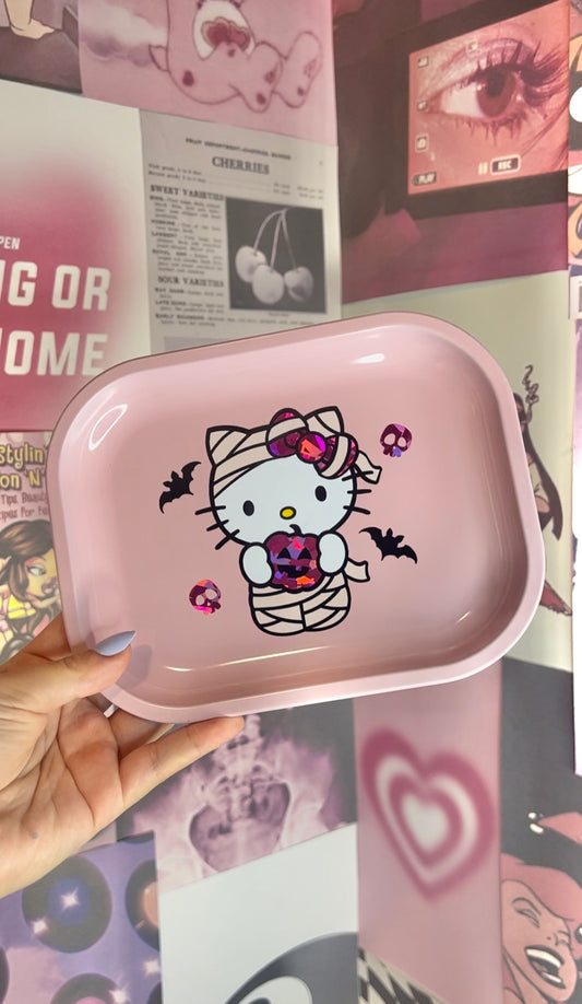 Kawaii Mummy Metal Tray